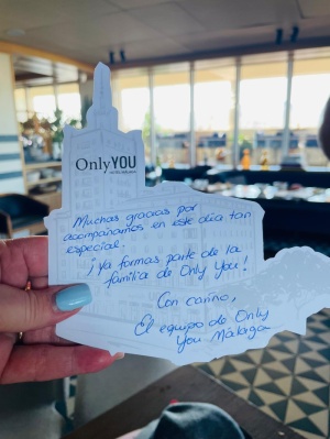 AGRADECIMIENTO DE CEPER A LA FUNDACIÓN ABEL MATUTES y HOTEL ONLY YOU MÁLAGA