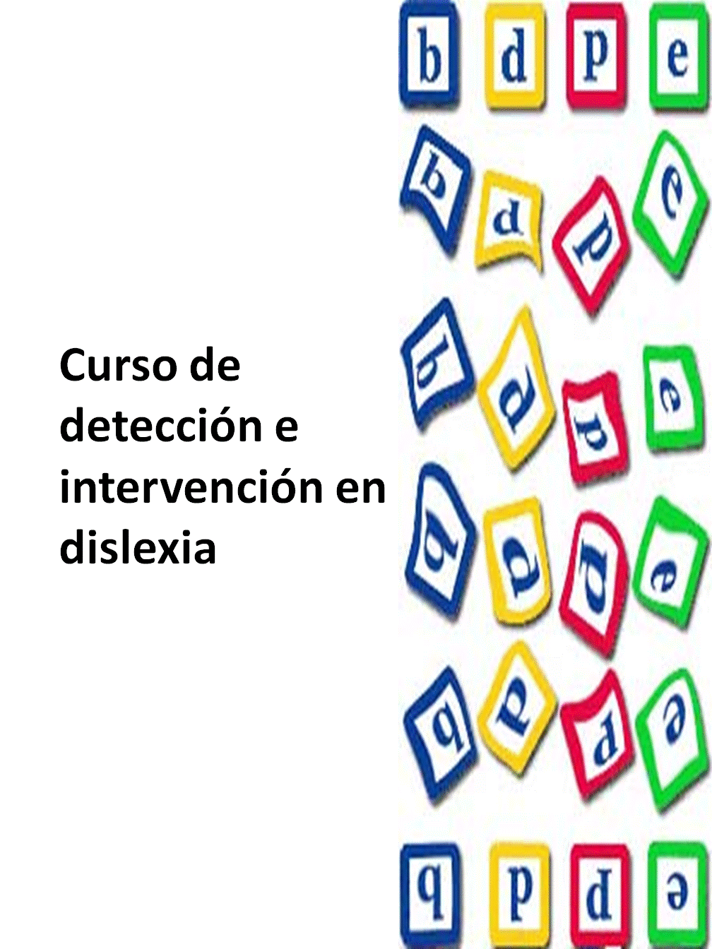 Curso de Detección e Intervención en Dislexia